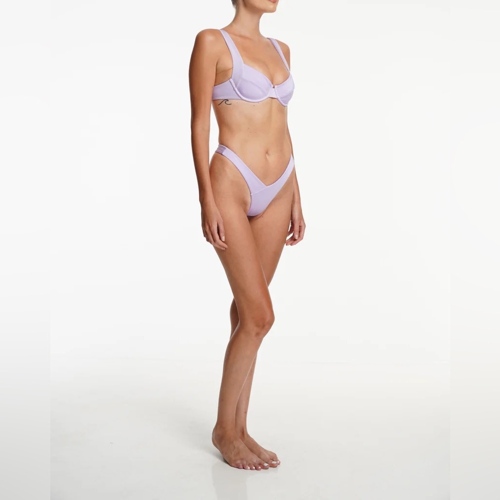 Abercrombie & Fitch Matching Bikini in Light Purple Shine